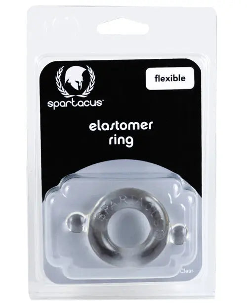 Spartacus Elastomer Cock Ring - Clear Spartacus