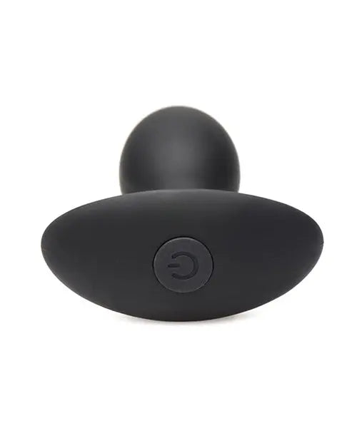 Curve Toys Rooster Rumbler Vibrating Silicone Anal Plug Medium - Black Curve Toys C/o Xr