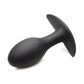 Curve Toys Rooster Rumbler Vibrating Silicone Anal Plug Large - Black Curve Toys C/o Xr