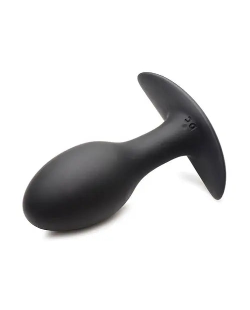 Curve Toys Rooster Rumbler Vibrating Silicone Anal Plug Large - Black Curve Toys C/o Xr