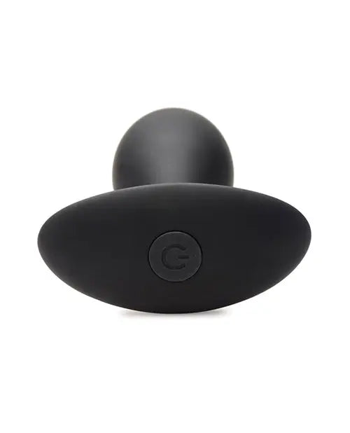 Curve Toys Rooster Rumbler Vibrating Silicone Anal Plug Large - Black Curve Toys C/o Xr