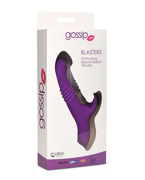 Curve Toys Violet Thrusting Vibrator | Gossip Blasters 7X G Spot Vibrator | Silicone Rabbit Vibrator Curve Toys C/o Xr