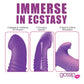 Curve Toys Violet Thrusting Vibrator | Gossip Blasters 7X G Spot Vibrator | Silicone Rabbit Vibrator Curve Toys C/o Xr