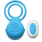 Curve Toys Gossip Love Loops 10X Silicone Cock Ring w/Remote - Azure Curve Toys C/o Xr