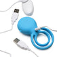 Curve Toys Gossip Love Loops 10X Silicone Cock Ring w/Remote - Azure Curve Toys C/o Xr