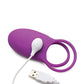 Curve Toys Gossip Love Loops 10X Silicone Cock Ring w/Remote - Violet Curve Toys C/o Xr
