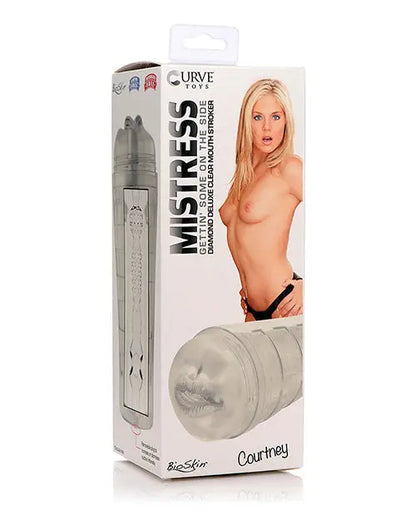 Curve Toys Mistress Courtney Diamond Deluxe Clear Mouth Stroker Curve Toys C/o Xr