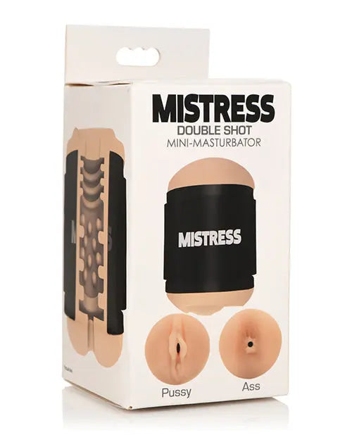 Curve Toys Mistress Double Shot Mini Masturbator Pussy & Ass - Light Curve Toys C/o Xr