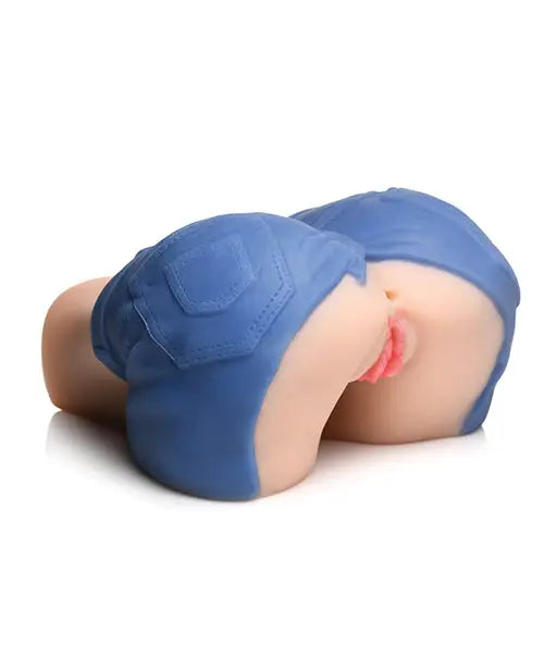 Curve Toys Mistress Holly Denim Shorts Pussy & Ass Masturbator - Ivory Curve Toys C/o Xr