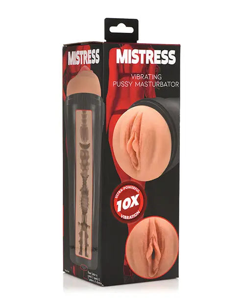 Curve Toys Mistress Vibrating Pussy Masturbator - Tan Curve Toys C/o Xr