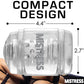 Curve Toys Mistress Double Shot Ass & Mouth Mini Masturbator  - Clear Curve Toys C/o Xr