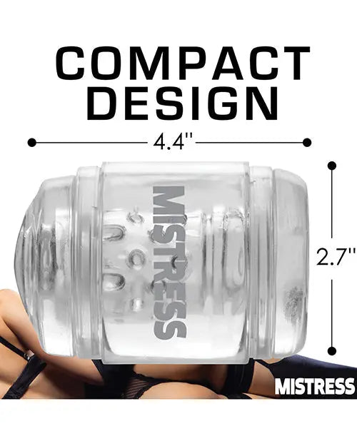 Curve Toys Mistress Double Shot Ass & Mouth Mini Masturbator  - Clear Curve Toys C/o Xr