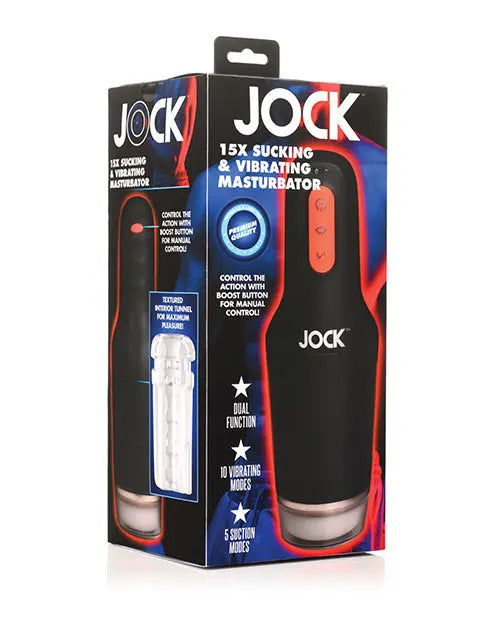 Curve Toys Jock 15x Sucking & Vibrating Masturbator Curve Toys C/o Xr