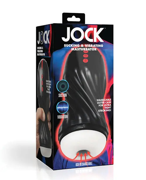 Curve Toys Jock Sucking & Vibrating Masturbator - Black Curve Toys C/o Xr