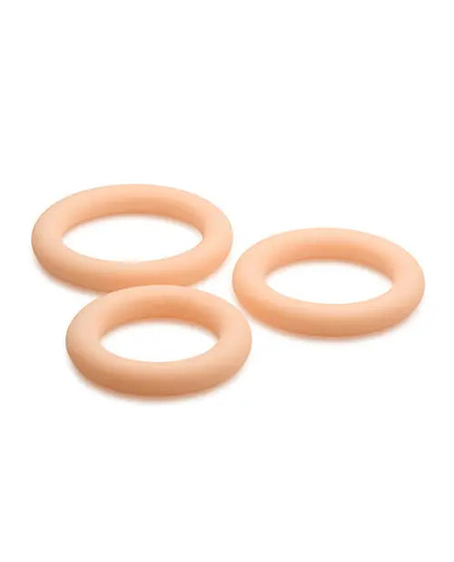 Curve Toys Jock Silicone Cock Ring Set of 3 - Light Curve Toys C/o Xr