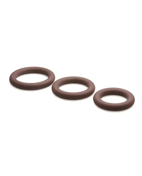 Curve Toys Jock Silicone Cock Ring Set of 3 - Dark Curve Toys C/o Xr