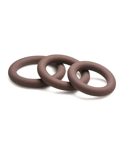 Curve Toys Jock Silicone Cock Ring Set of 3 - Dark Curve Toys C/o Xr
