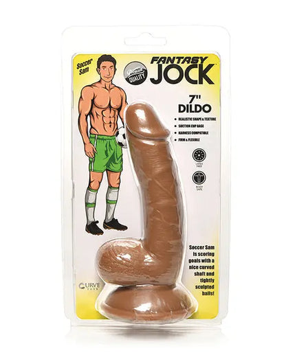 Curve Toys Realistic Dildo with Balls | Soccer Sam 7" Big Dildo | Suction Cup Dildo Curve Toys C/o Xr