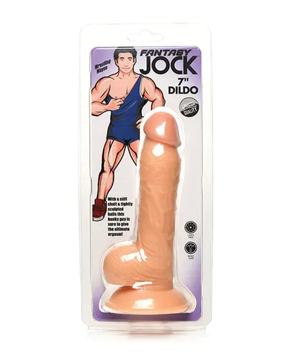 Curve Toys Realistic Dildo with Balls | Wrestling Wayne 7" Big Dildo | Suction Cup Dildo Curve Toys C/o Xr