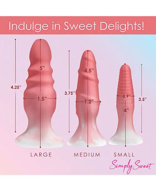 Curve Toys Simply Sweet Silicone Butt Plug Set - Pink Curve Toys C/o Xr