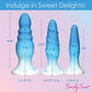 Curve Toys Simply Sweet Silicone Butt Plug Set - Blue Curve Toys C/o Xr
