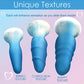 Curve Toys Simply Sweet Silicone Butt Plug Set - Blue Curve Toys C/o Xr