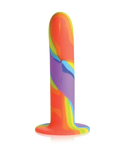 Curve Toys Large Dildo | Rainbow Silicone Realistic Dildo | Suction Cup Dildo Curve Toys C/o Xr