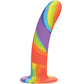 Curve Toys Large Dildo | Rainbow Silicone Realistic Dildo | Suction Cup Dildo Curve Toys C/o Xr