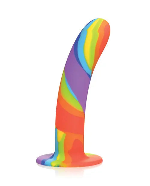 Curve Toys Large Dildo | Rainbow Silicone Realistic Dildo | Suction Cup Dildo Curve Toys C/o Xr