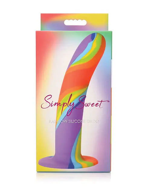 Curve Toys Large Dildo | Rainbow Silicone Realistic Dildo | Suction Cup Dildo Curve Toys C/o Xr