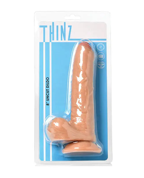 Curve Toys Realistic Dildo | Light Thinz 8" Big Dildo | Uncut Suction Cup Dildo with Balls Curve Toys C/o Xr