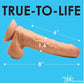Curve Toys Realistic Dildo | Light Thinz 8" Big Dildo | Uncut Suction Cup Dildo with Balls Curve Toys C/o Xr