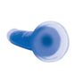 Curve Toys Large Dildo | Lollicock 7" Big Dildo | Glow In The Dark Silicone Blue Suction Cup Dildo Curve Toys C/o Xr