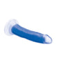 Curve Toys Large Dildo | Lollicock 7" Big Dildo | Glow In The Dark Silicone Blue Suction Cup Dildo Curve Toys C/o Xr