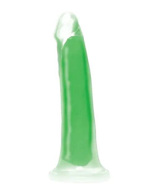 Curve Toys Large Dildo | Green 7" Big Dildo | Glow In The Dark Silicone Suction Cup Dildo Curve Toys C/o Xr