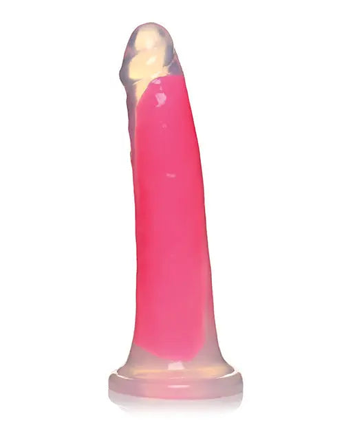 Curve Toys Large Dildo | Pink 7" Big Dildo | Glow In The Dark Silicone Suction Cup Dildo Curve Toys C/o Xr