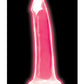 Curve Toys Large Dildo | Pink 7" Big Dildo | Glow In The Dark Silicone Suction Cup Dildo Curve Toys C/o Xr
