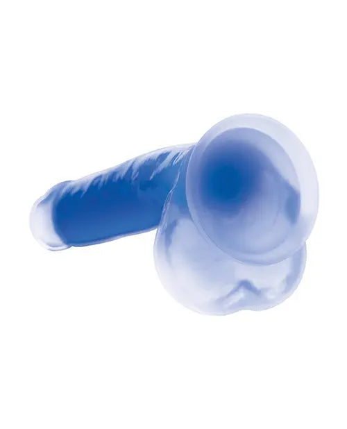Curve Toys Large Dildo | Blue 7" Big Dildo | Glow In The Dark Silicone Suction Cup Dildo Curve Toys C/o Xr