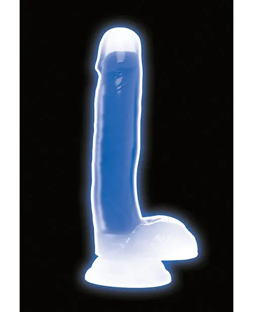 Curve Toys Large Dildo | Blue 7" Big Dildo | Glow In The Dark Silicone Suction Cup Dildo Curve Toys C/o Xr