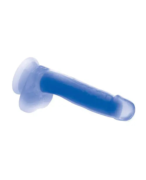 Curve Toys Large Dildo | Blue 7" Big Dildo | Glow In The Dark Silicone Suction Cup Dildo Curve Toys C/o Xr