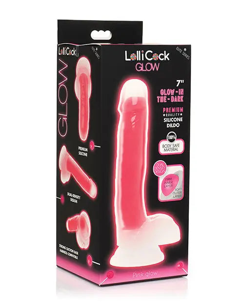 Curve Toys Large Dildo | 7" Big Dildo with Balls | Glow In The Dark Suction Cup Dildo Curve Toys C/o Xr