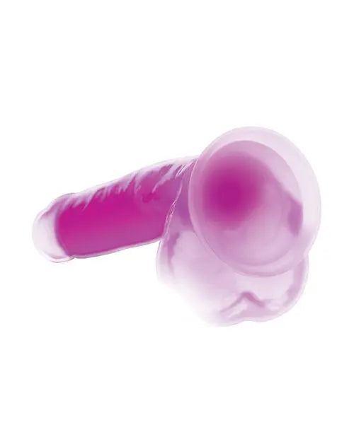 Curve Toys Large Dildo | 7" Big Dildo with Balls | Glow In The Dark Purple Suction Cup Dildo Curve Toys C/o Xr