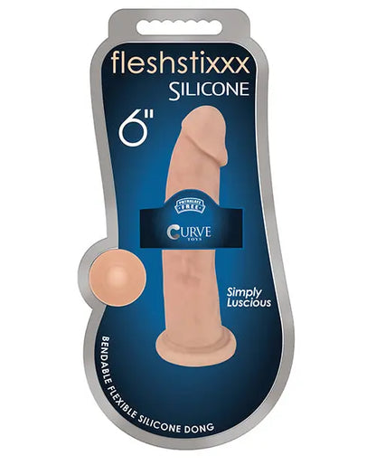 Curve Toys Realistic Dildo | Fleshstixxx 6" Big Dildo | Flexible Suction Cup Dildo Curve Toys C/o Xr