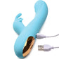 Curve Toys Rabbit Vibrator | Power Bunnies Silicone G Spot Vibrator | Blue Snuggles 10x Clit Vibrator Curve Toys C/o Xr