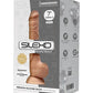 SilexD Model 3 7" Big Dildo | Silexpan Memory Silicone Dildo | Ivory Suction Cup Dildo Cnex Eic Corp/adrien Lastic