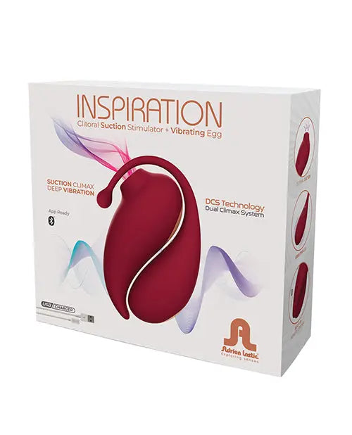 Adrien Clit Sucking Vibrator | Lastic App Controlled Vibrator Stimulator | Red Egg Vibrator | Best Vibrator for Women Cnex Eic Corp/adrien Lastic