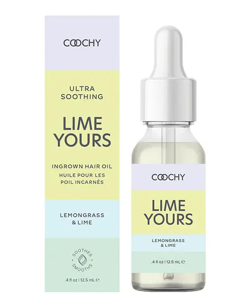 COOCHY Ultra Soothing Ingrown Hair Oil - .5 oz Lemongrass Lime Classic Brands