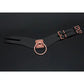 Pleasure Collection Adjustable Collar - Black/Rose Gold Coquette International