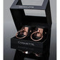 Pleasure Collection Adjustable Handcuffs - Black/Rose Gold Coquette International