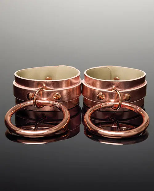 Pleasure Collection Adjustable Handcuffs - Rose Gold Coquette International